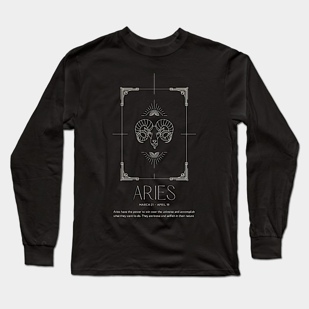 Aries Long Sleeve T-Shirt by KolekFANART